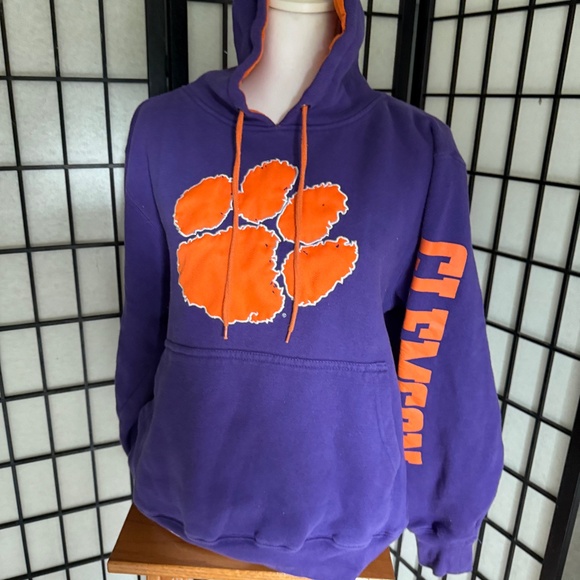 Clemson Tigers Purple and Orange Hoodie Medium - Picture 1 of 9